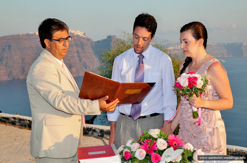 santorini weddings