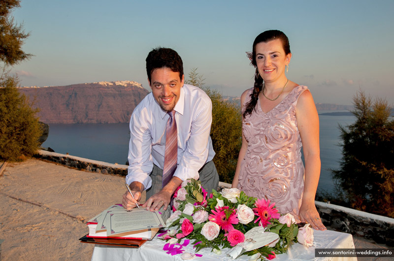 santorini weddings