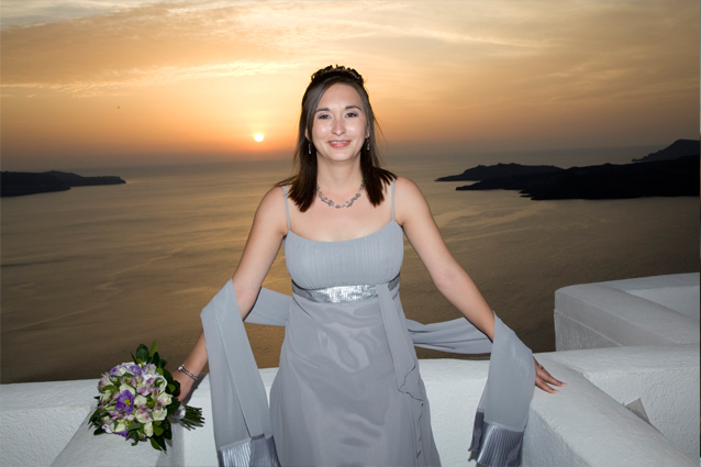 bride in greece