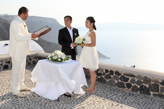 santorini weddings