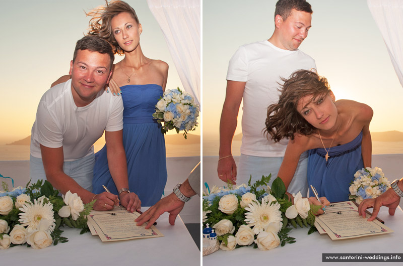 santorini weddings