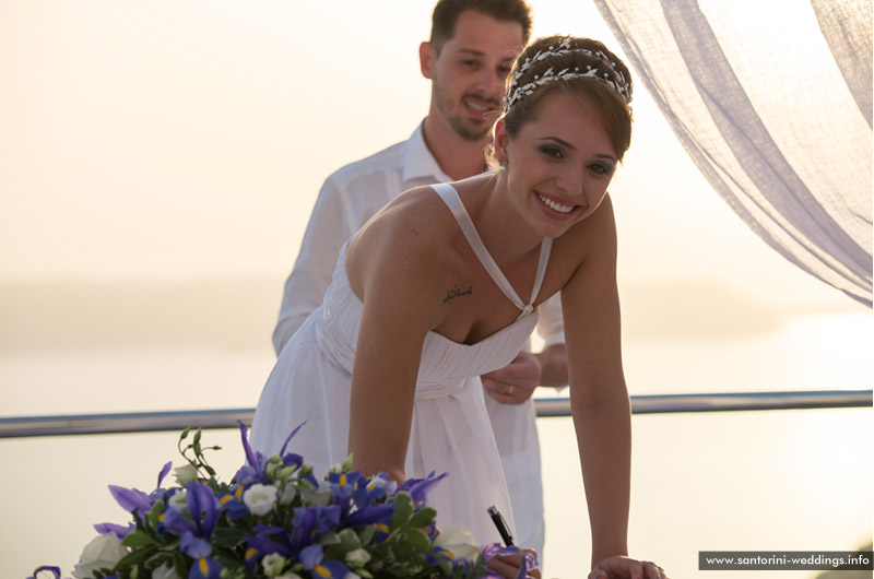 Wedding in Santorini