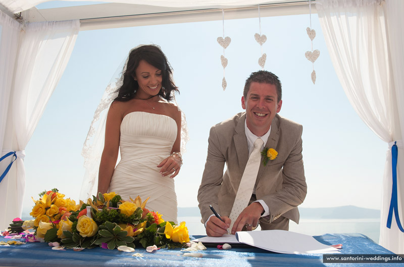 Santorini Weddings / Dana Villas