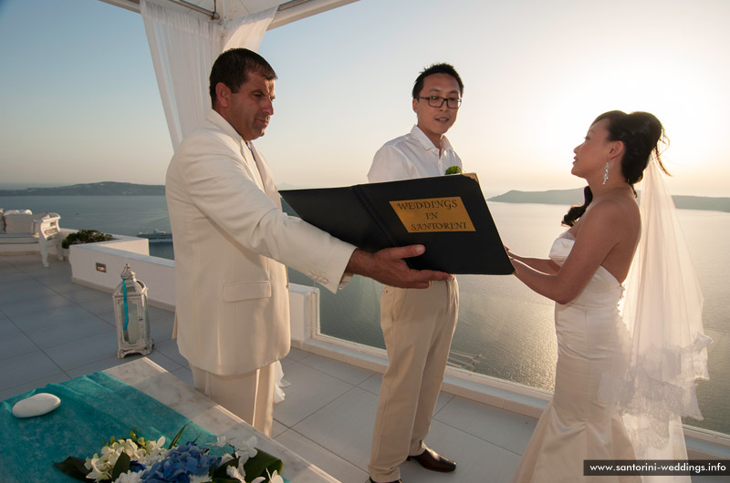 Santorini Weddings / Dana Villas