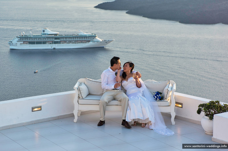 Santorini Weddings / Dana Villas