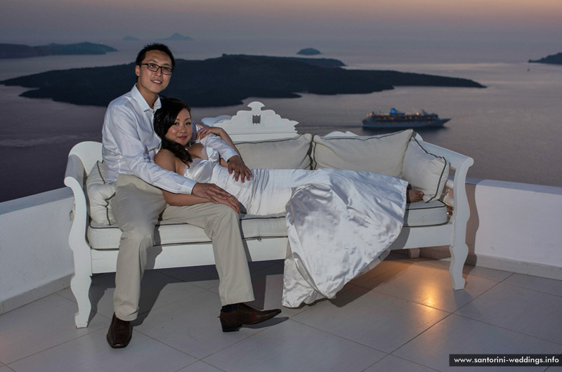 Santorini Weddings / Dana Villas