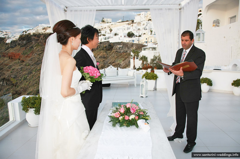 dana villas wedding santorini