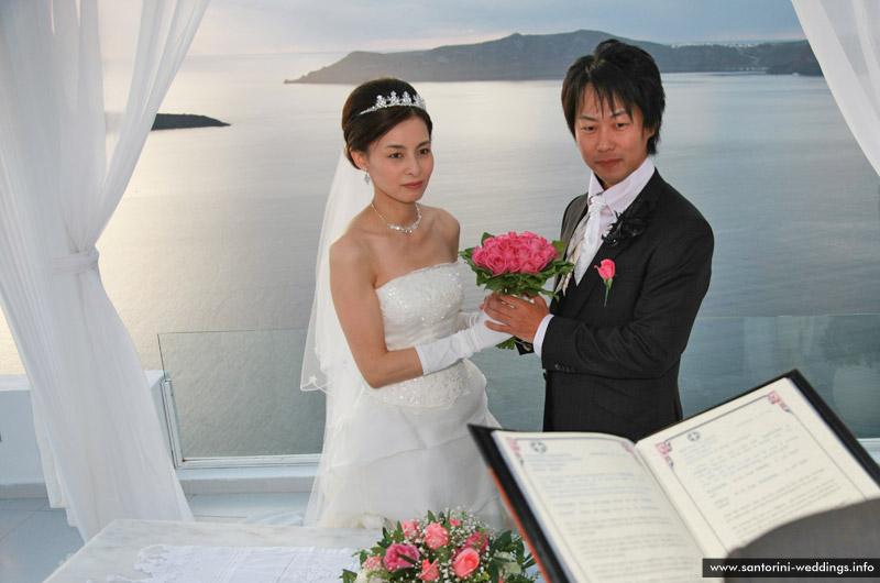 santorini weddings