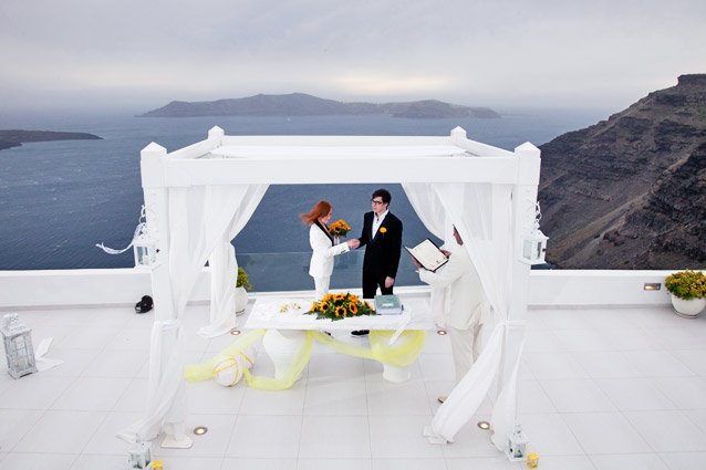 Wedding in Santorini Dana Villas