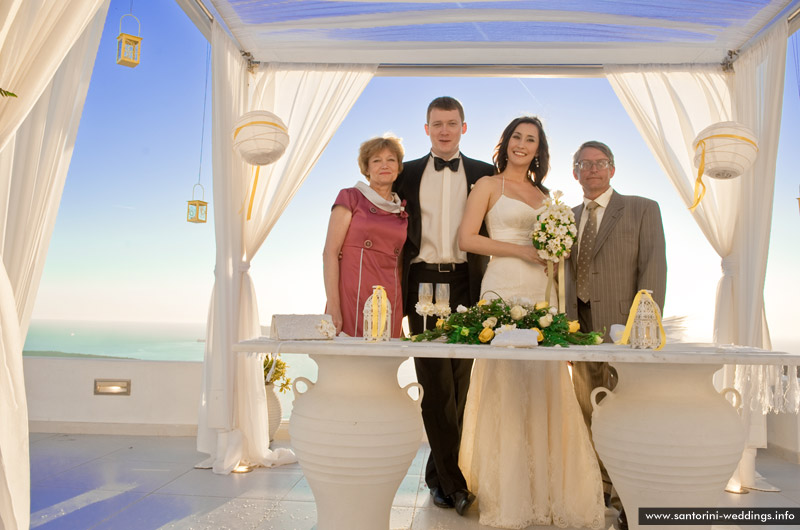 dana villas wedding santorini