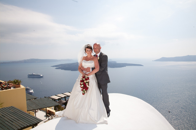 wedding in santorini