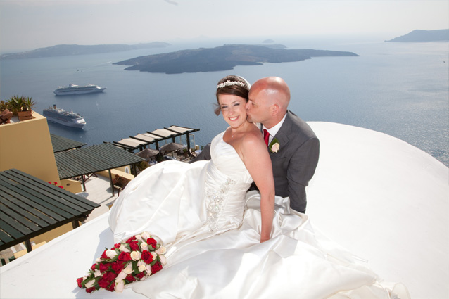 dana villas santorini wedding