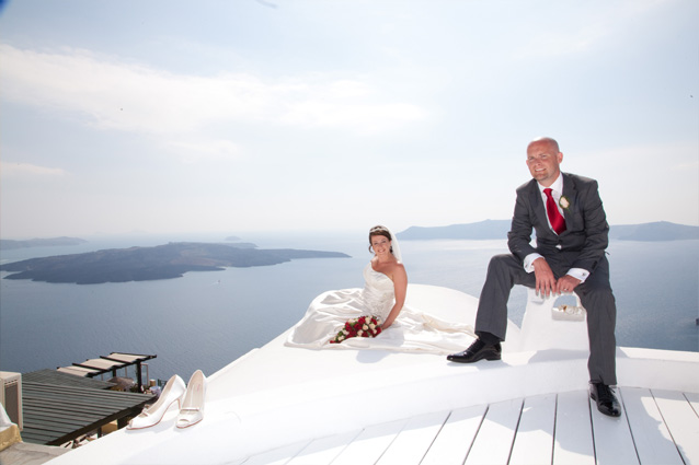 dana villas santorini wedding