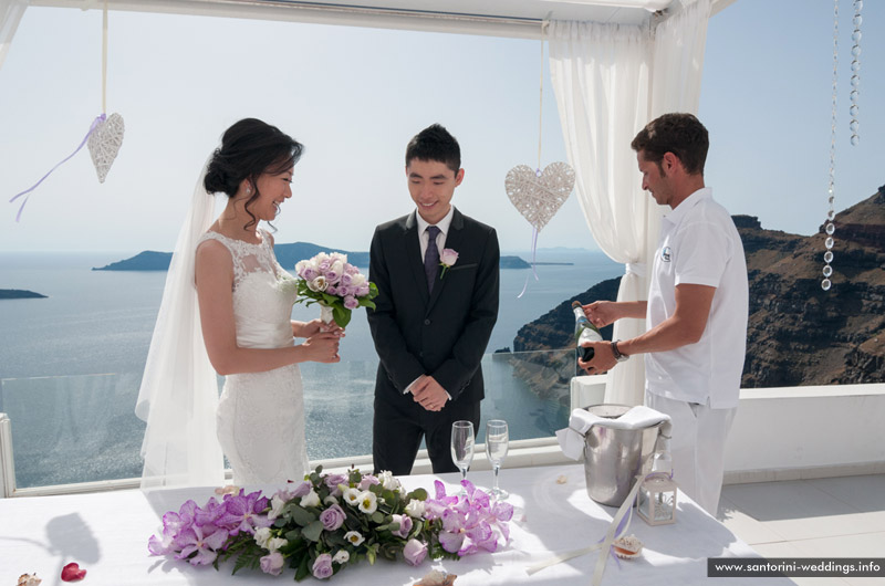 volcano view villas wedding santorini