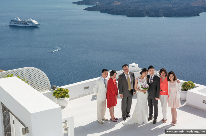 volcano view villas wedding santorini