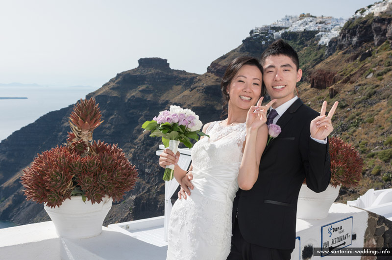 volcano view villas wedding santorini