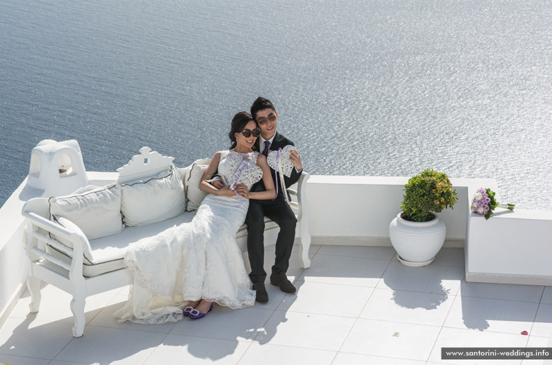 volcano view villas wedding santorini