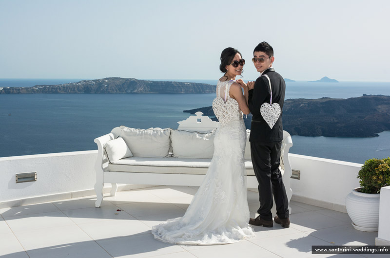 volcano view villas wedding santorini