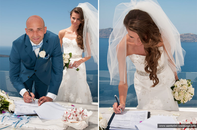 Wedding in Santorini