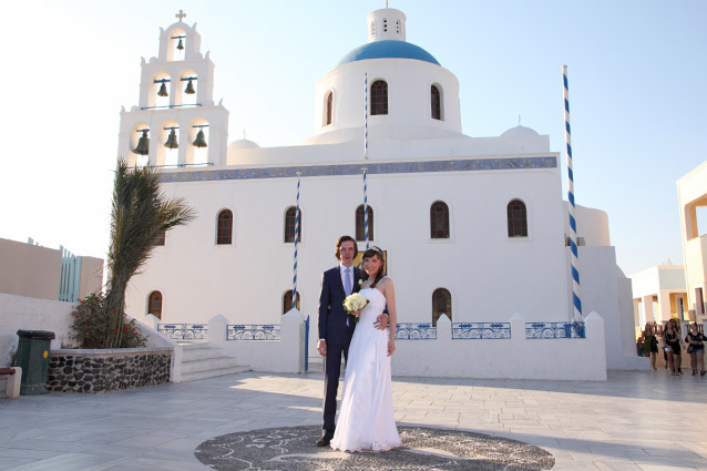 wedding in santorini