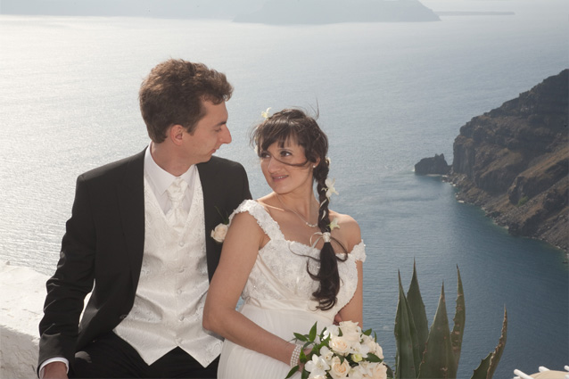 Wedding in Santorini Dana Villas