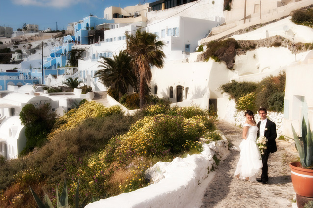 wedding in santorini