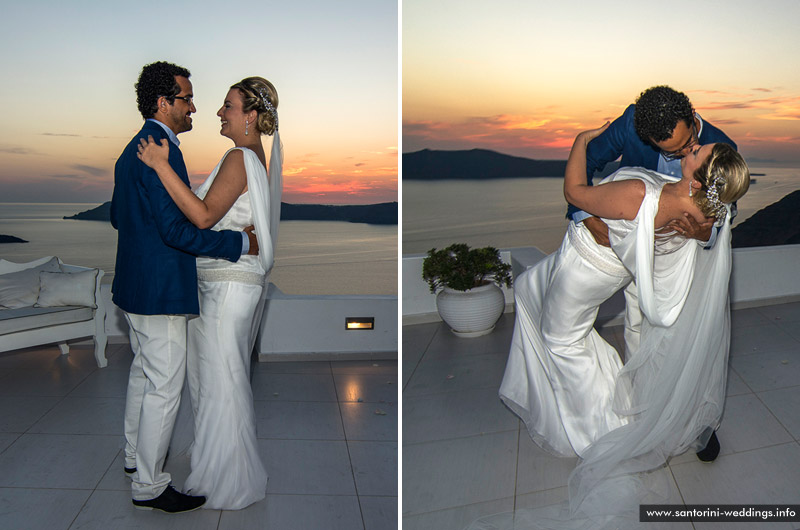 Santorini Weddings / Dana Villas