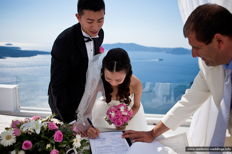 Santorini Weddings / Dana Villas