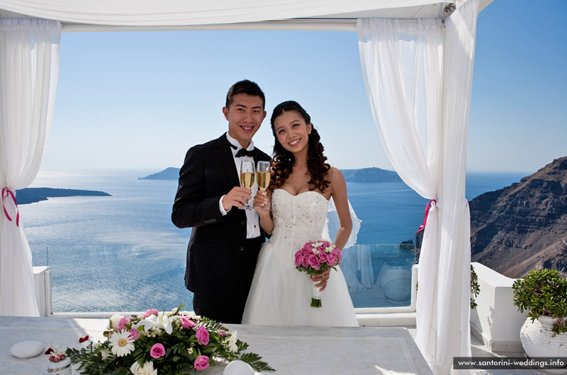 Wedding in Santorini