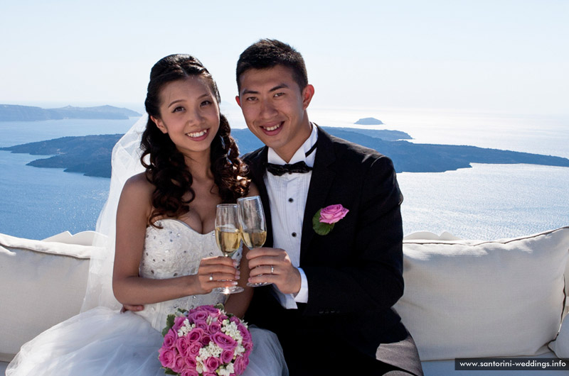 Santorini Weddings / Dana Villas