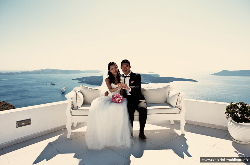 Santorini Weddings / Dana Villas