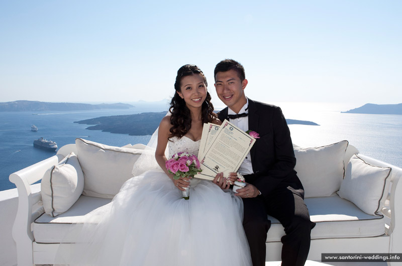 Santorini Weddings / Dana Villas