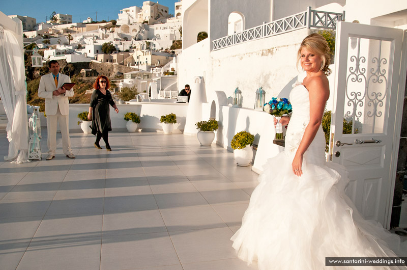 Wedding in Santorini