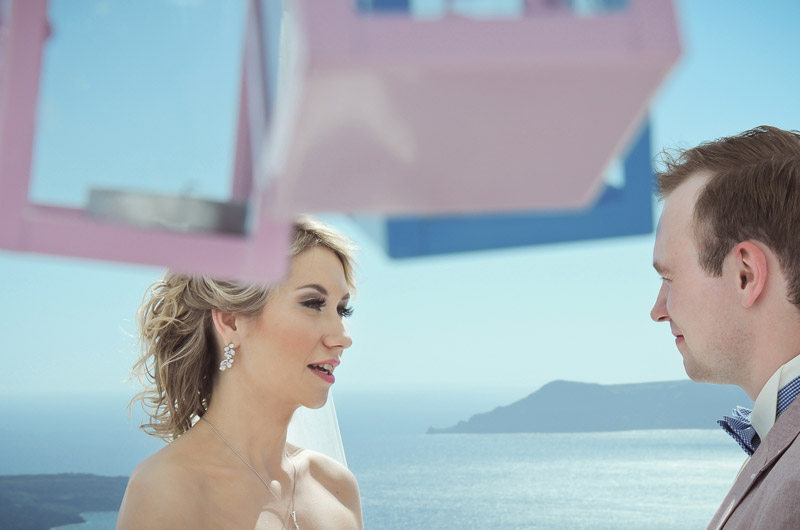 santorini dream wedding