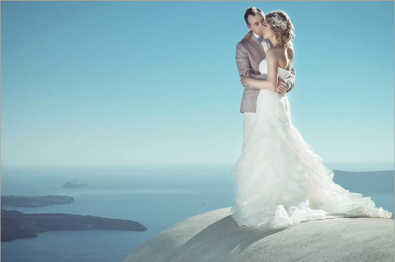 santorini dream wedding