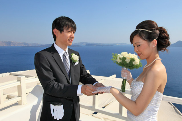 Wedding in Santorini Feredini