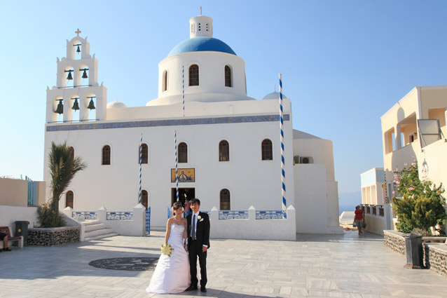 wedding in santorini