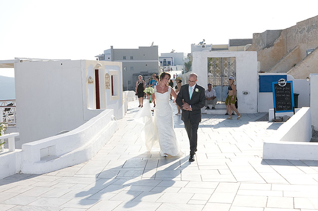 oia sunset wedding