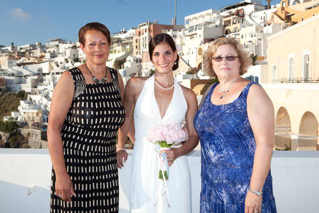 santorini sunset wedding