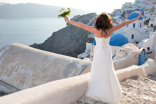 wedding in santorini