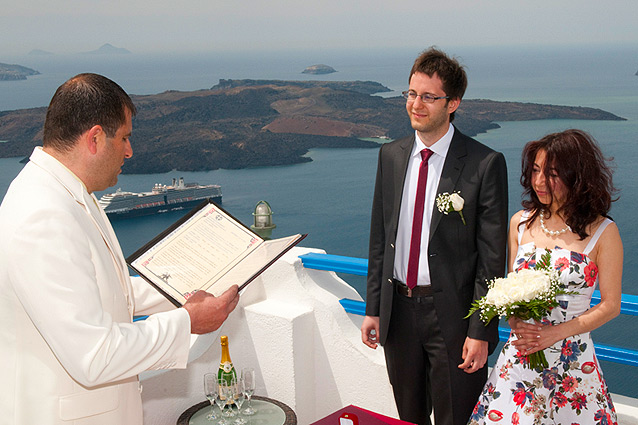 santorini wedding