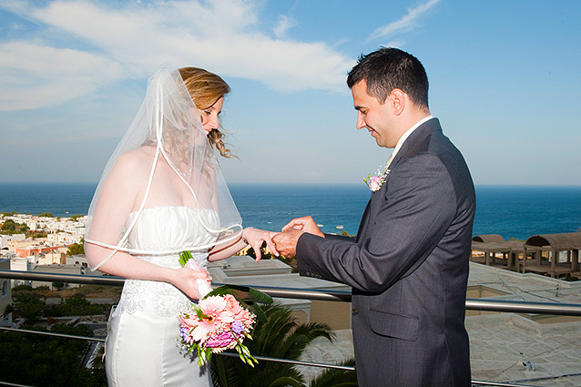 wedding in santorini