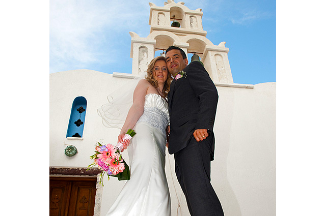 wedding in santorini