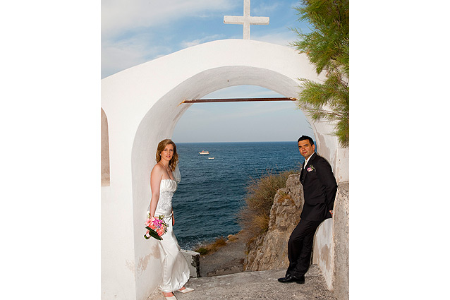 wedding in santorini