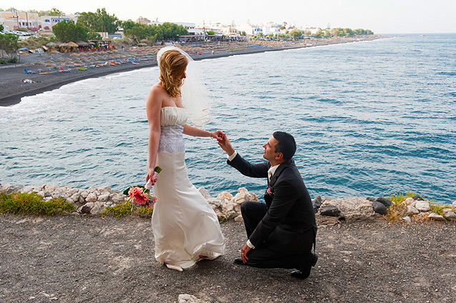 wedding in santorini