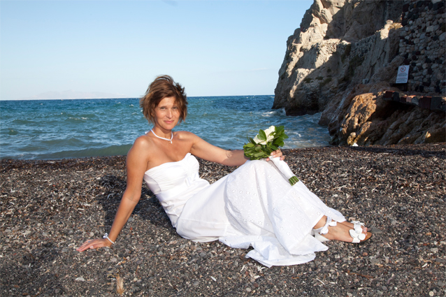 santorini civil beach weddings