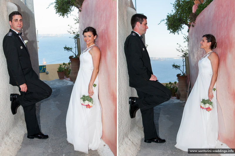 Santorini Weddings / Lava Oias