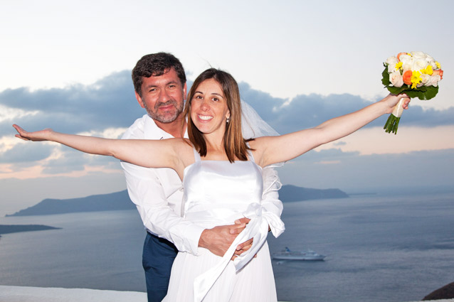 Wedding in Santorini Loucas Hotel