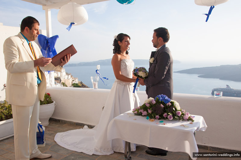 Santorini Wedding at Loucas Hotel