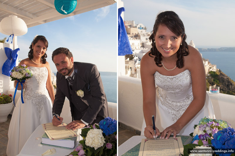 Wedding in Santorini